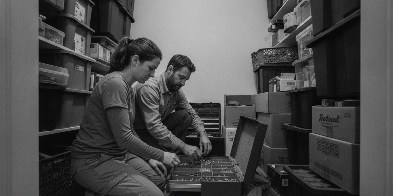 ENFJ and ESTJ compatibility: he corrects how she sorted the screws, both hands still in the same drawer