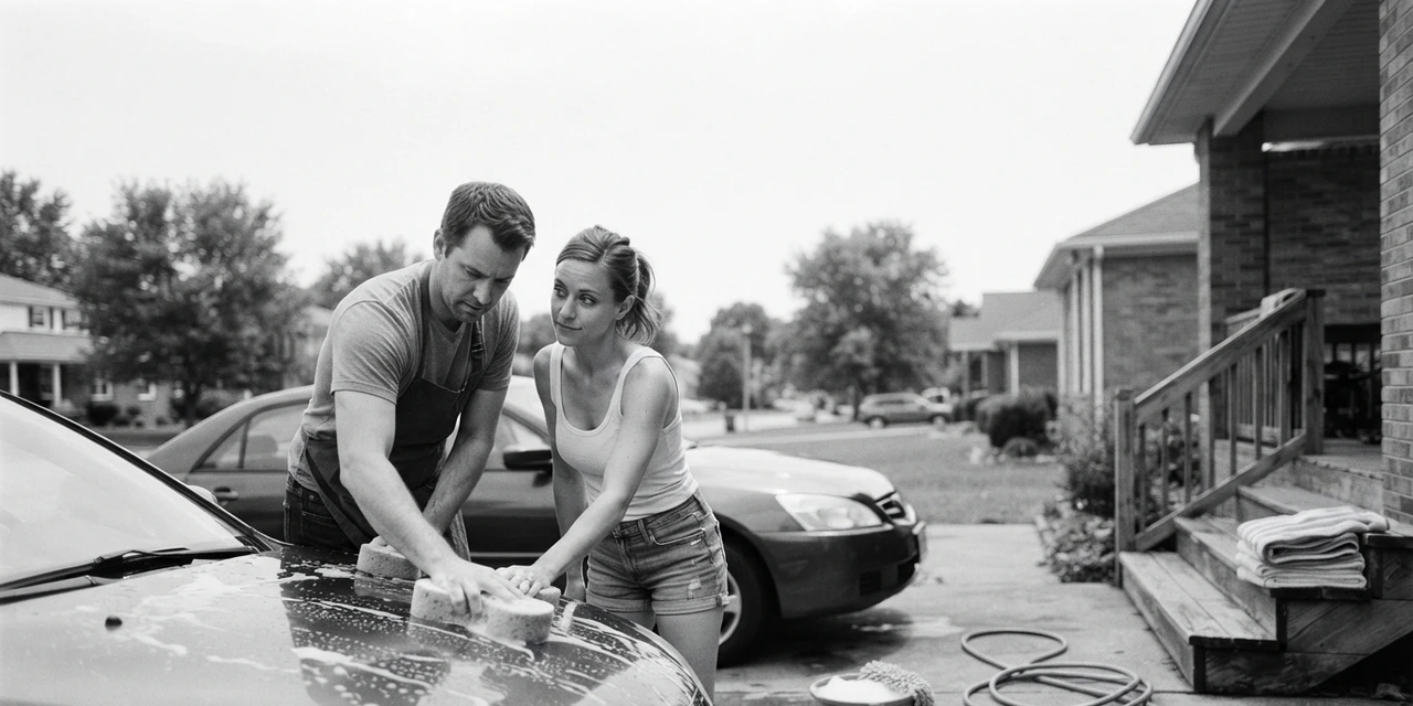 ENTP and ESTJ compatibility: she watches how methodically he scrubs, he doesn't notice her noticing